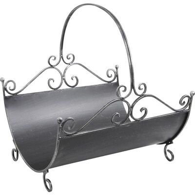 Wrought iron log holder-PBU203S