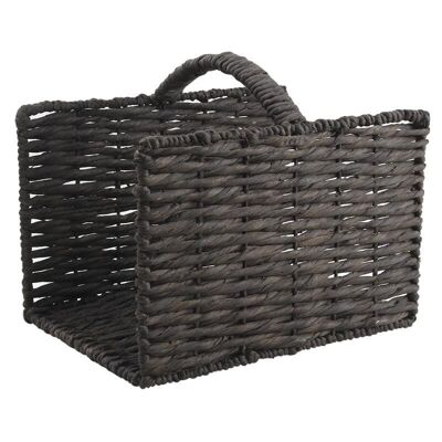 Gray Water Hyacinth Log Baskets-PBU222S