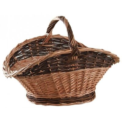 Wicker log basket-PBU2430