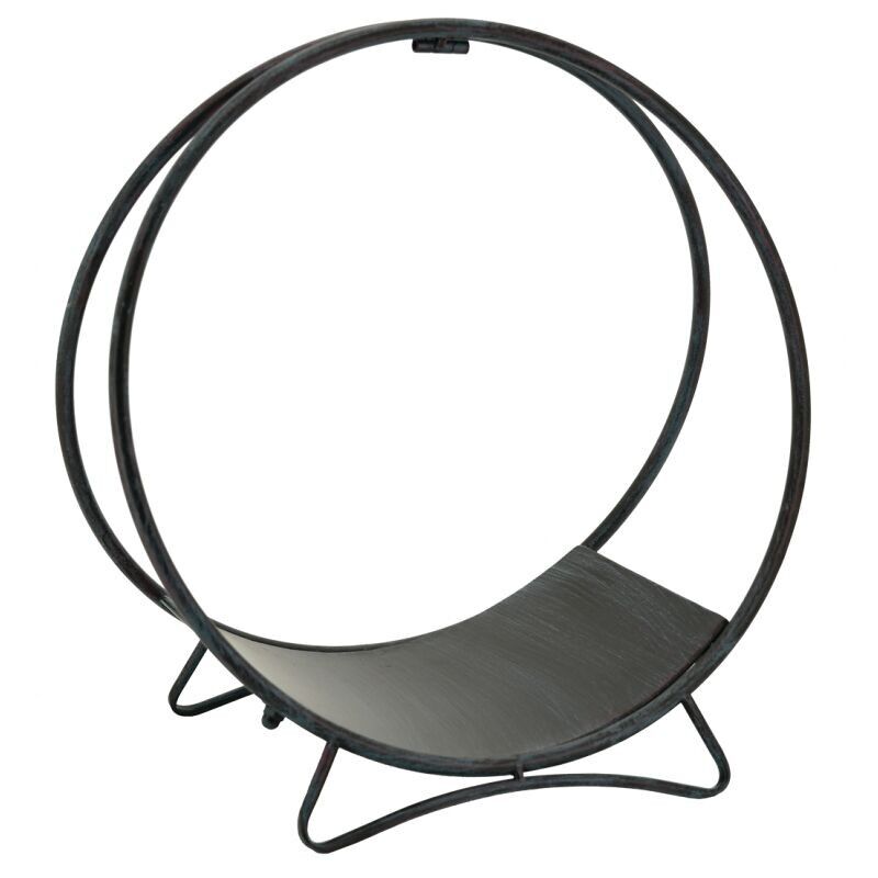 Rundholzhalter aus gealtertem Metall-PBU2440