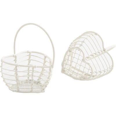 Mini metal heart basket-PCF2020