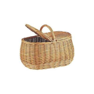 Wicker basket with lids-PCO1090