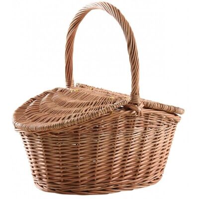 Wicker basket with lids-PCO1110