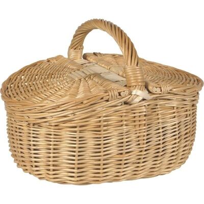 Wicker basket with lids-PCO1160