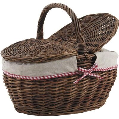 Basket 2 wicker lids-PCO1290J