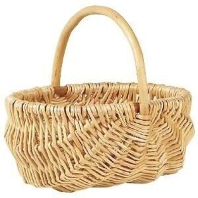 Small clear wicker basket-PEN1020