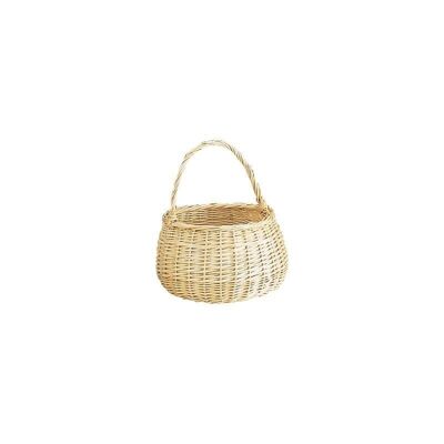 Small white wicker basket-PEN1110