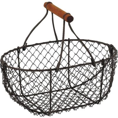 Aged wire mesh basket-PEN1180