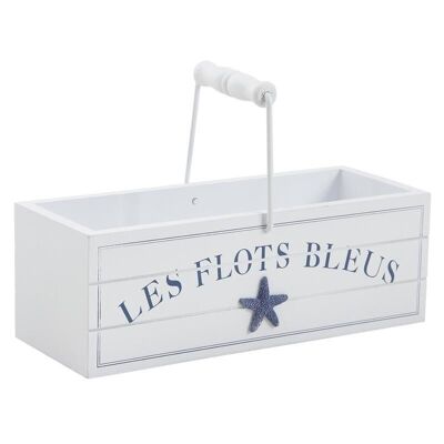 Cesta de madera Les Flots Bleus-PFA1380