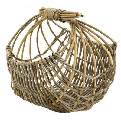 Openwork basket in gray basket-PFA1441
