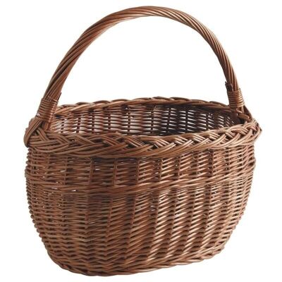 Wicker shopping basket-PMA2140