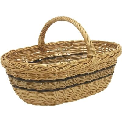 Wicker mushroom basket buff-PMA4480