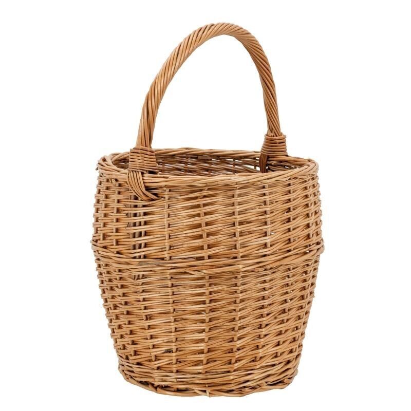 Cesto tondo in vimini buff-PMA4950