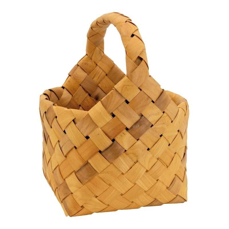 Round basket in natural wood-PMA5080