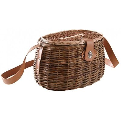 Raw wicker fishing basket-PPE1130