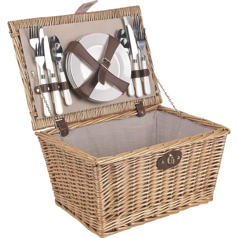 Picnic basket 4 place settings-PPI1130C