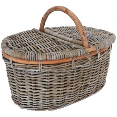 Gray picnic basket-PPI1270