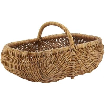 Rectangular basket in pot-PPR1240