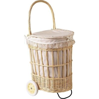 Wicker wheeled basket-PRO1250C