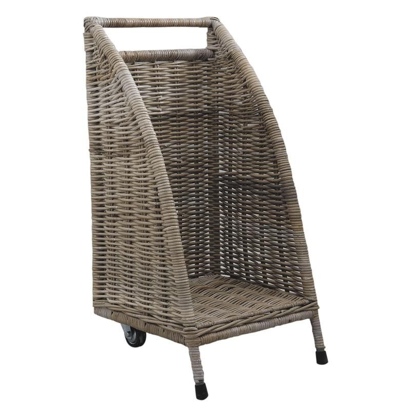 Holzwagen in grauem Ofen-PRO1880