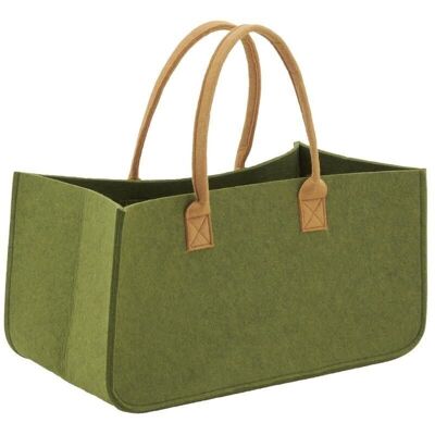 Felt log bag khaki-SBU1280