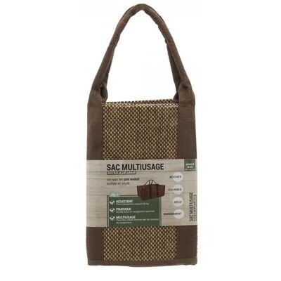 Sac à bûches en jute-SBU1320