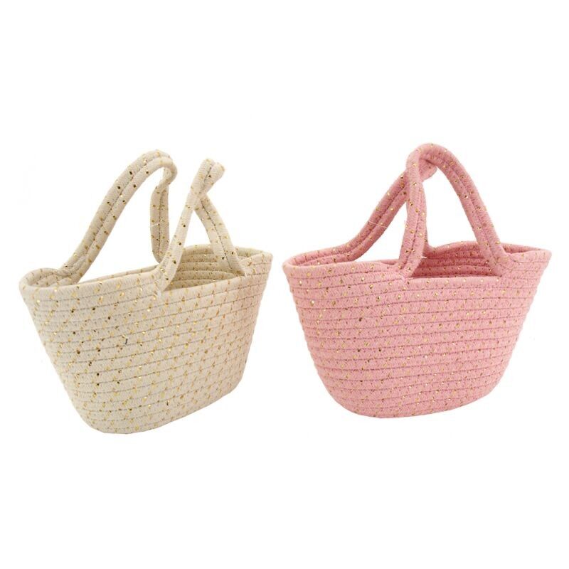 Mini tote in corda di cotone-SEN1340