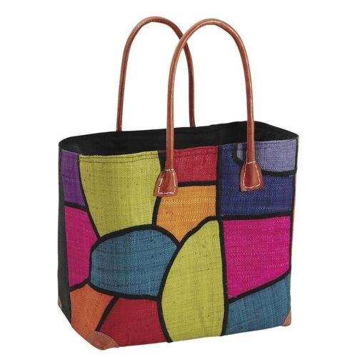 Sacs en rabane multicolores-SFA227SC