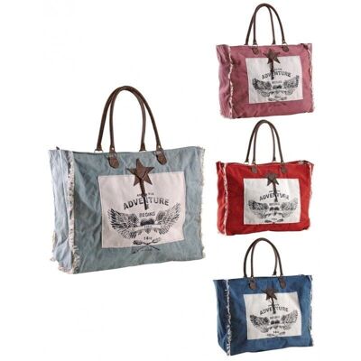 Bolsa algodón decoración aventura-SFA3030C