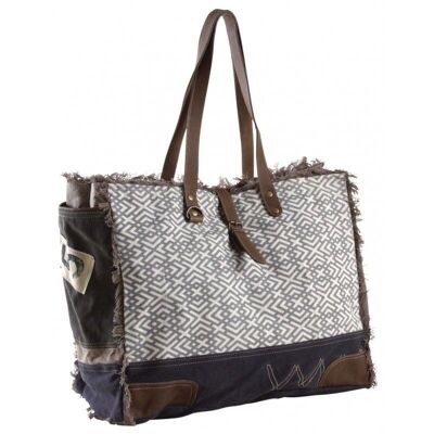 Cotton bag with graphic decor-SFA3040C