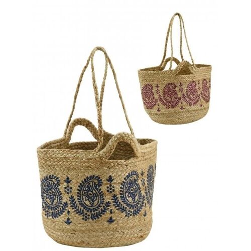 Mini sac en jute naturelle et teintée Indie-SFA3690