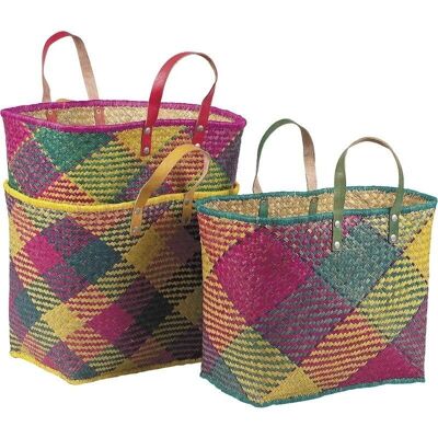Multicolor Dyed Palm Bag-SMA1890