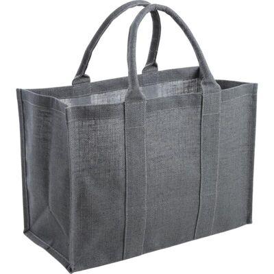 Gray plasticized jute bag-SMA3650