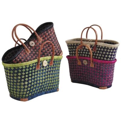 Reed and raffia bag-SMA3800