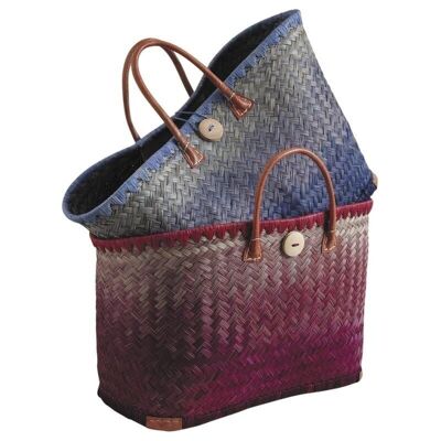 Reed and raffia bag-SMA3810