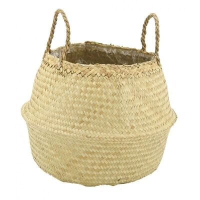 Sac rond en jonc naturel-SMA3872