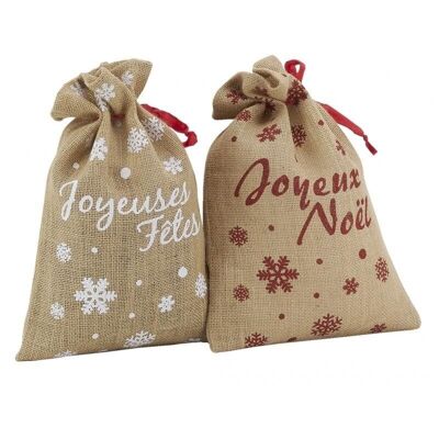 Jute bags for Christmas gifts-SNO1080
