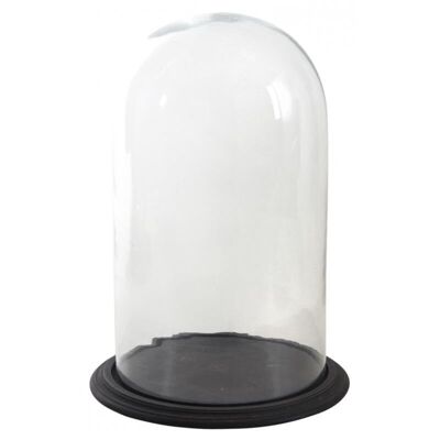 Glass bells on wooden base-TCL135SV