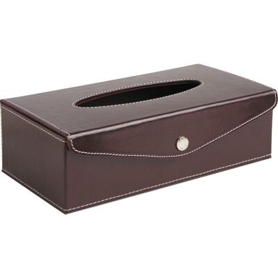 Faux leather tissue box-TDI1510