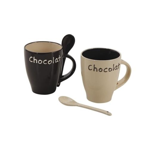 Mug en grès Chocolat-TDI1780V