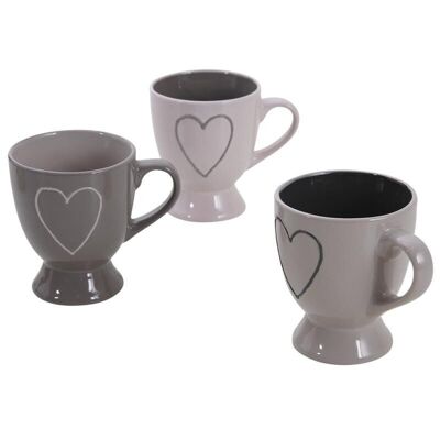 Stoneware Coffee Mug Heart-TDI1790V