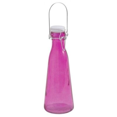 Fuchsia glass bottle-TDI1860V