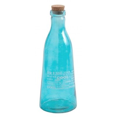 Blue Tinted Glass Bottle - TDI1870V