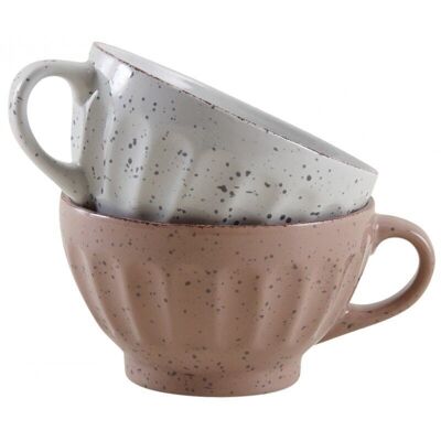 Terrazzo stoneware bowl-TDI2470V