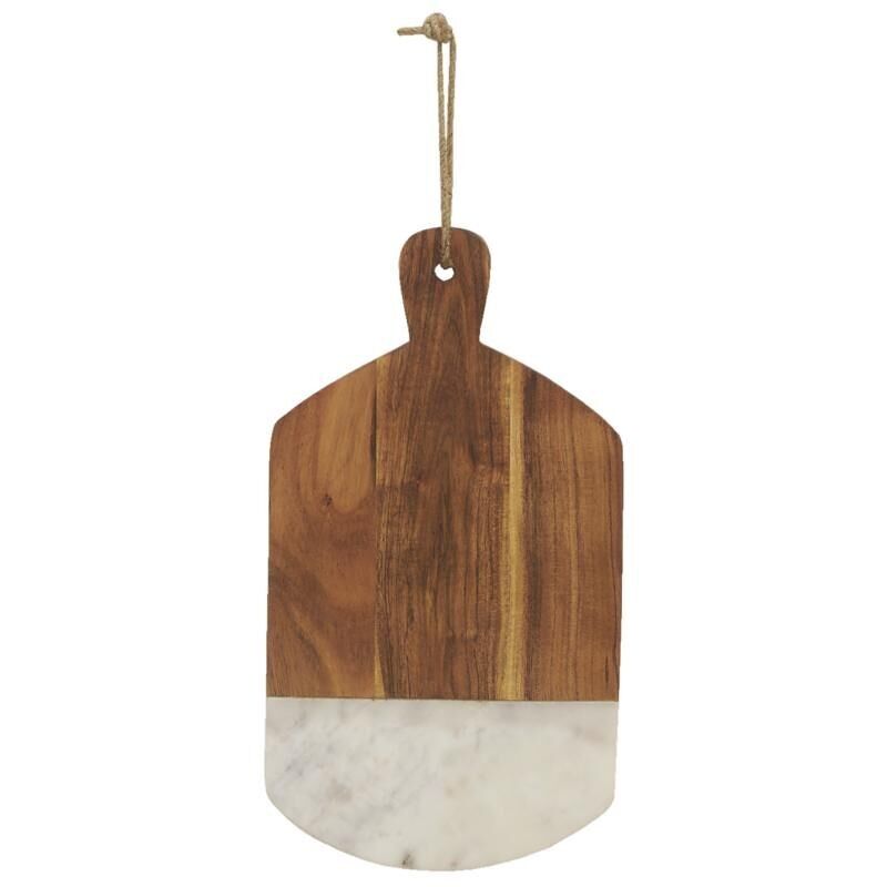 Tagliere in acacia e marmo-TPD1440