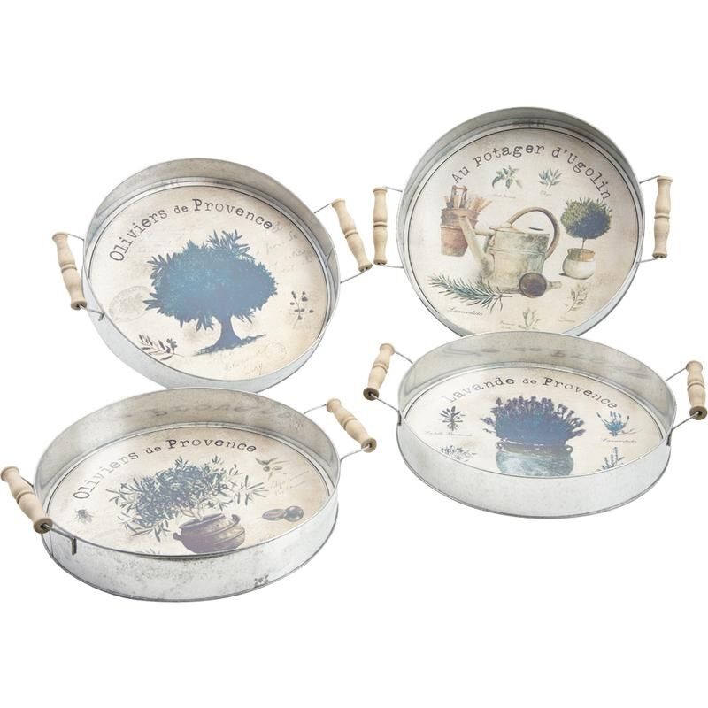 Vassoio Provence in zinco-TPL2410