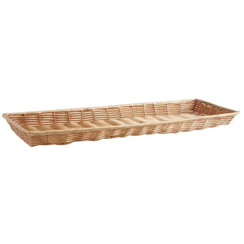 Rectangular flat basket in synthetic rattan-TPL2900
