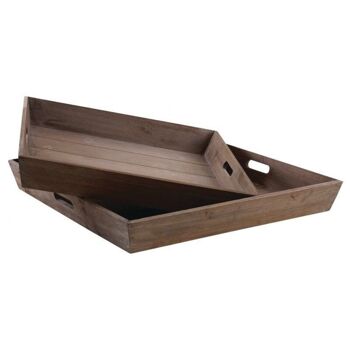 Plateaux carrés en bois-TPL316S