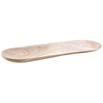Large oval wooden tray-TPL3291