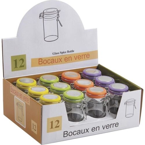 Bocaux carrés en verre-TPO1150V